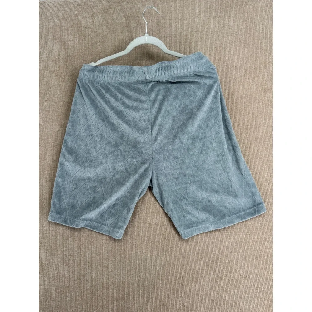 Golf Linx 18 Mens Diamond Pattern Terry Pull On Shorts Glacier Grey GLMS0021 L